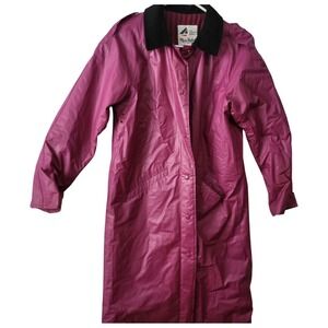 Misty Harbor Any Weather Slicker Lined Raincoat Women Size L Fits‎ Like S/M